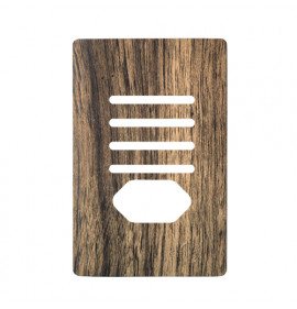 Placa p/ 4 Interruptores + Tomada (especial) 4x2 - Novara Carvalho